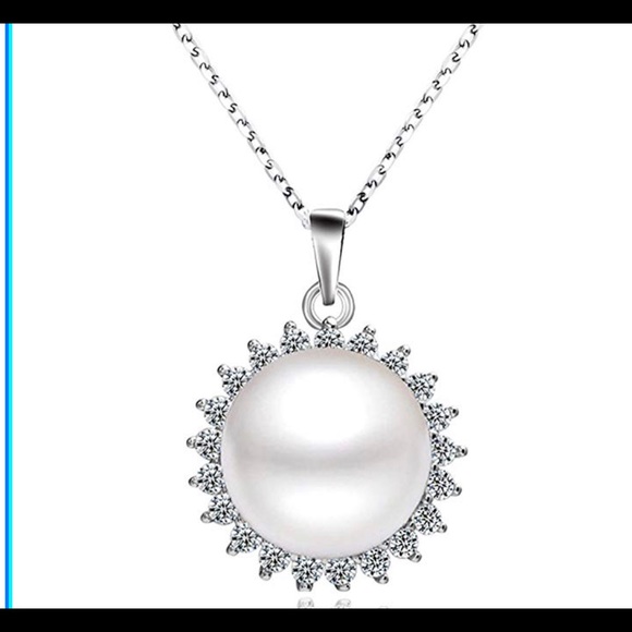 Sunshine Sterling Silver Pearl Necklace Pandant - Picture 1 of 4